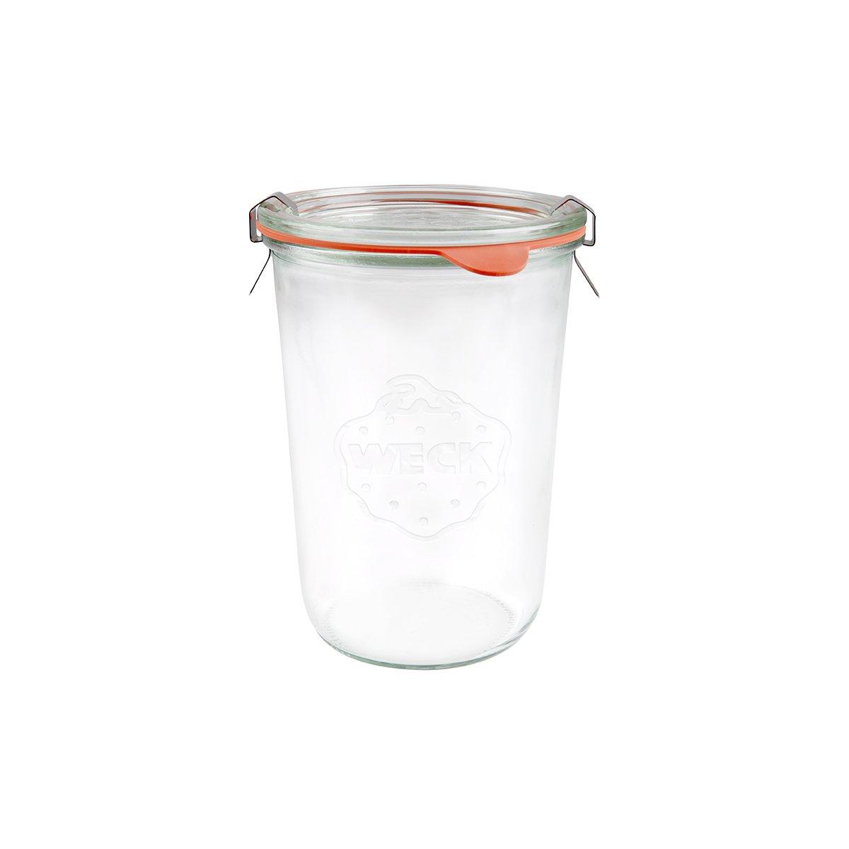 Weck Complete Glass Jar with Lid 100x147mm / 850ml (Box of 6) - Kitchenly