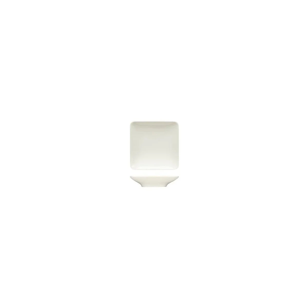 Bauscher Purity Square Coupe Plate 90x90mm (Box of 12) - Kitchenly
