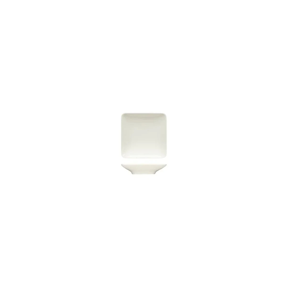Bauscher Purity Square Coupe Plate 90x90mm (Box of 12) - Kitchenly