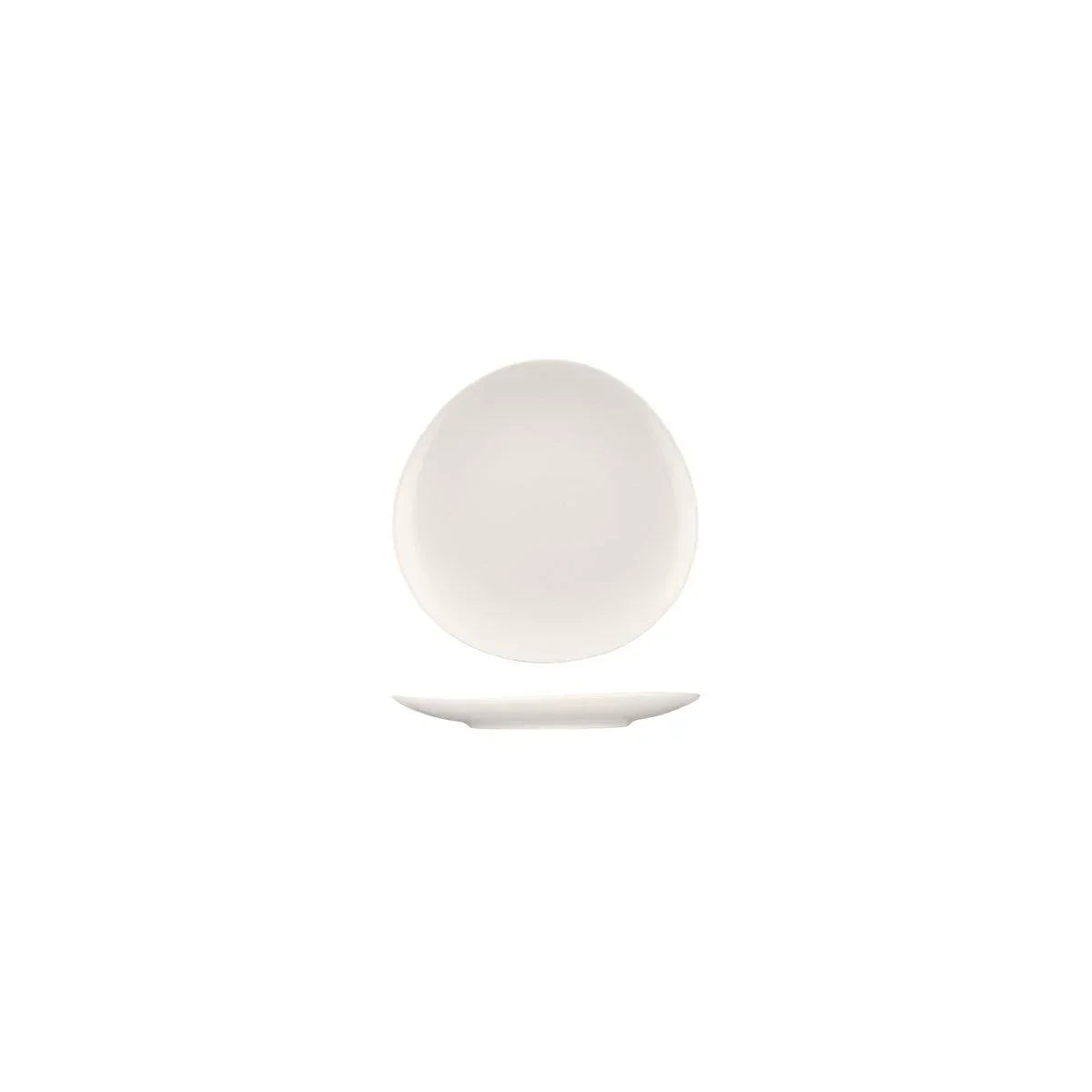 Bauscher Purity Asymmertic Coupe Plate 160mm (Box of 12) - Kitchenly