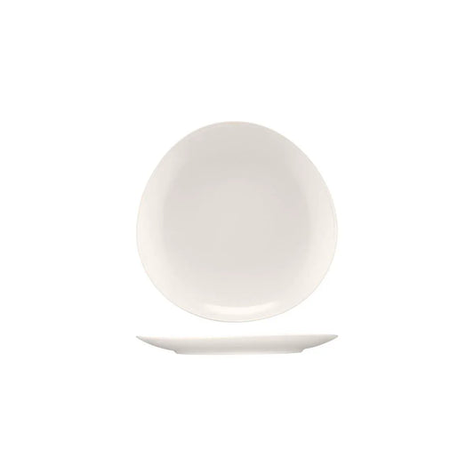 Bauscher Purity Asymmertic Coupe Plate 240mm (Box of 6) - Kitchenly