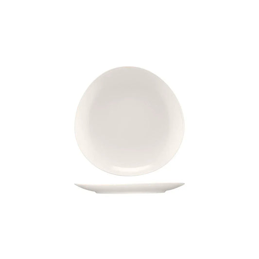 Bauscher Purity Asymmertic Coupe Plate 240mm (Box of 6) - Kitchenly