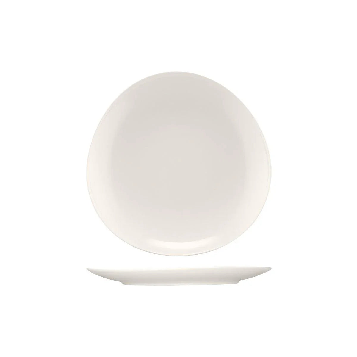 Bauscher Purity Asymmertic Coupe Plate 290mm (Box of 6) - Kitchenly