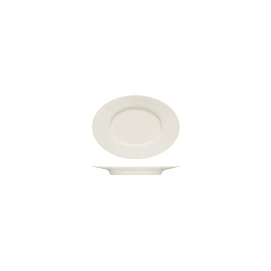 Bauscher Purity Oval Platter with Rim 180x131mm (Box of 12) - Kitchenly