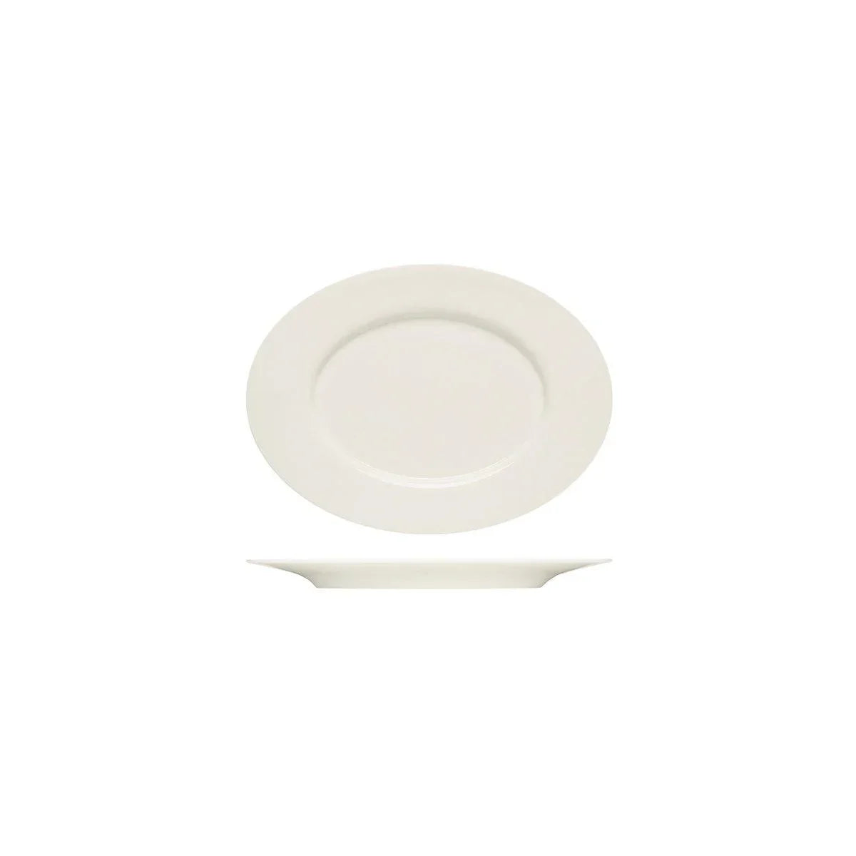Bauscher Purity Oval Platter with Rim 240x175mm (Box of 6) - Kitchenly