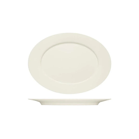 Bauscher Purity Oval Platter with Rim 330x244mm (Box of 6) - Kitchenly