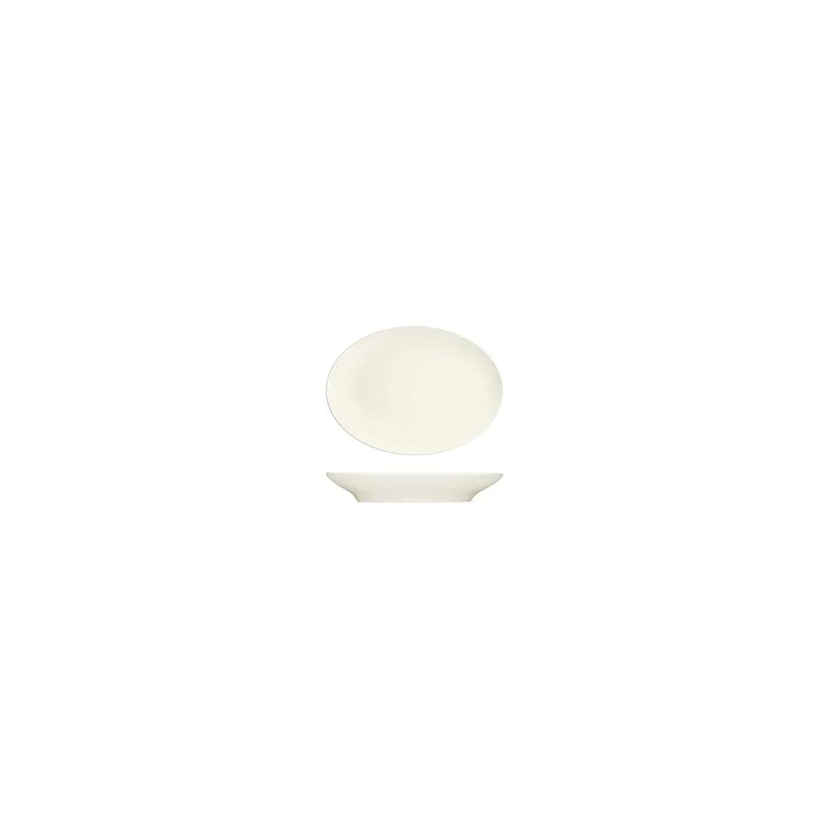 Bauscher Purity Oval Coupe Platter 120x88mm (Box of 12) - Kitchenly