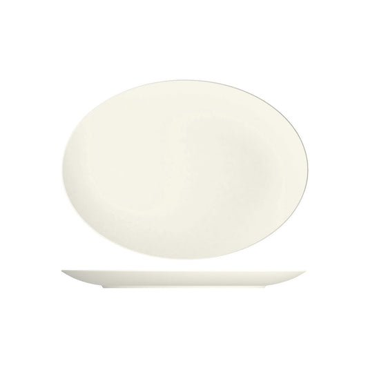 Bauscher Purity Oval Coupe Platter 370x272mm (Box of 6)