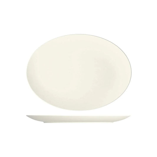 Bauscher Purity Oval Coupe Platter 370x272mm (Box of 6) - Kitchenly