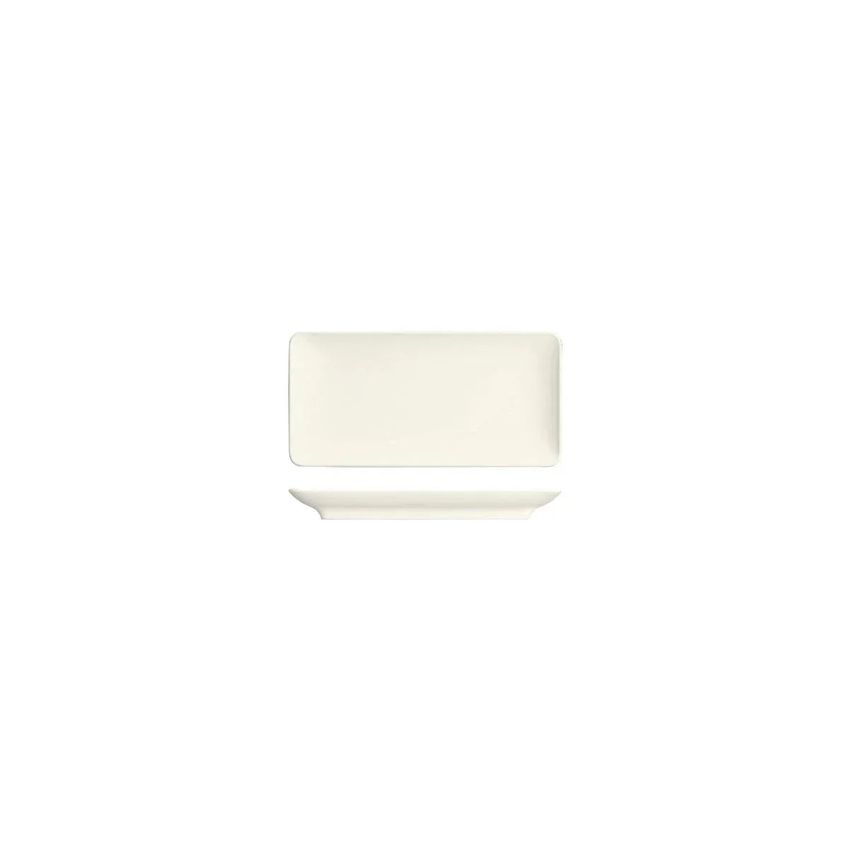 Bauscher Purity Rectangular Coupe Platter 180x90mm (Box of 12) - Kitchenly
