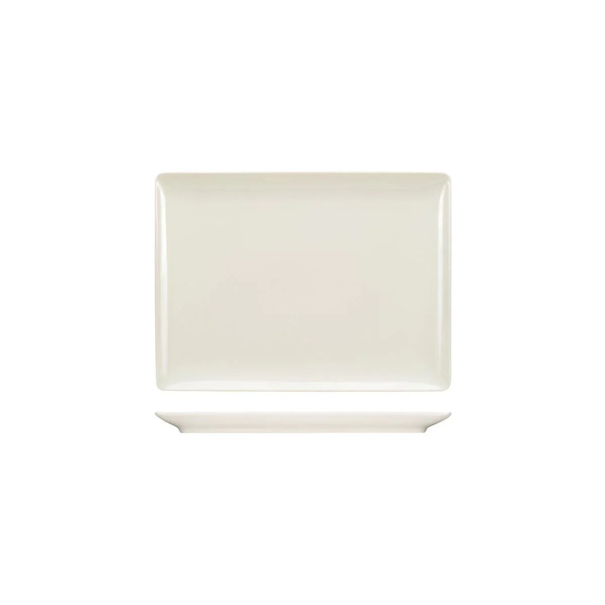 Bauscher Purity Rectangular Coupe Platter 270x200mm (Box of 6) - Kitchenly