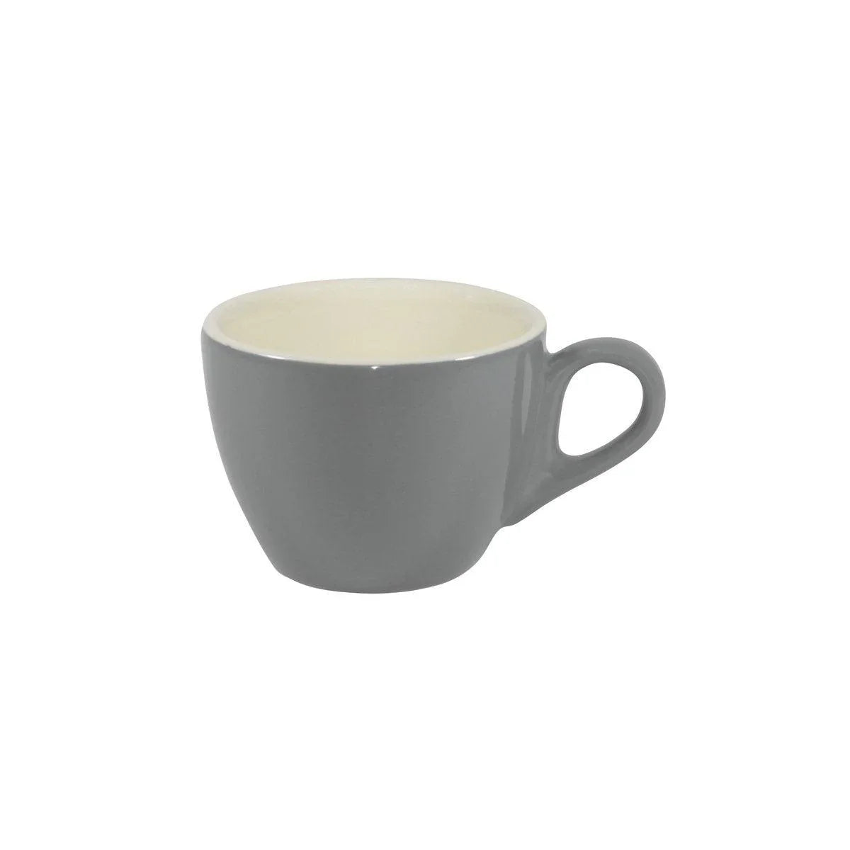 Brew French Grey Flat White Cup 220ml (Box of 6) - Kitchenly