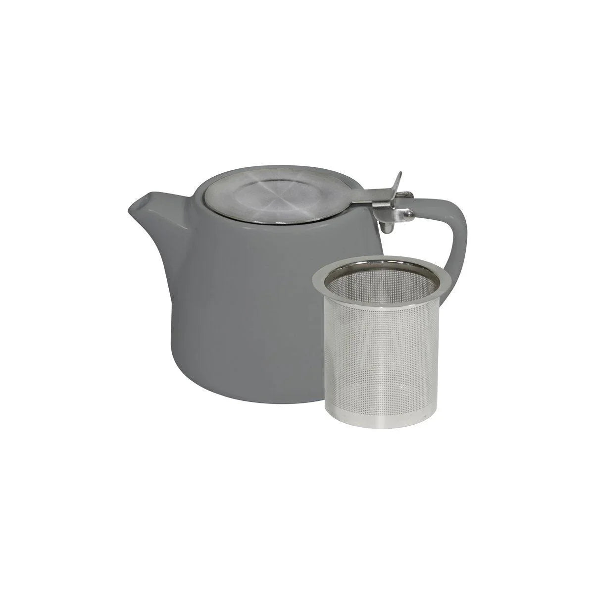Brew French Grey Stackable Teapot 500ml - Kitchenly