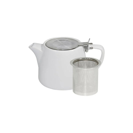 Brew White Stackable Teapot 500ml - Kitchenly