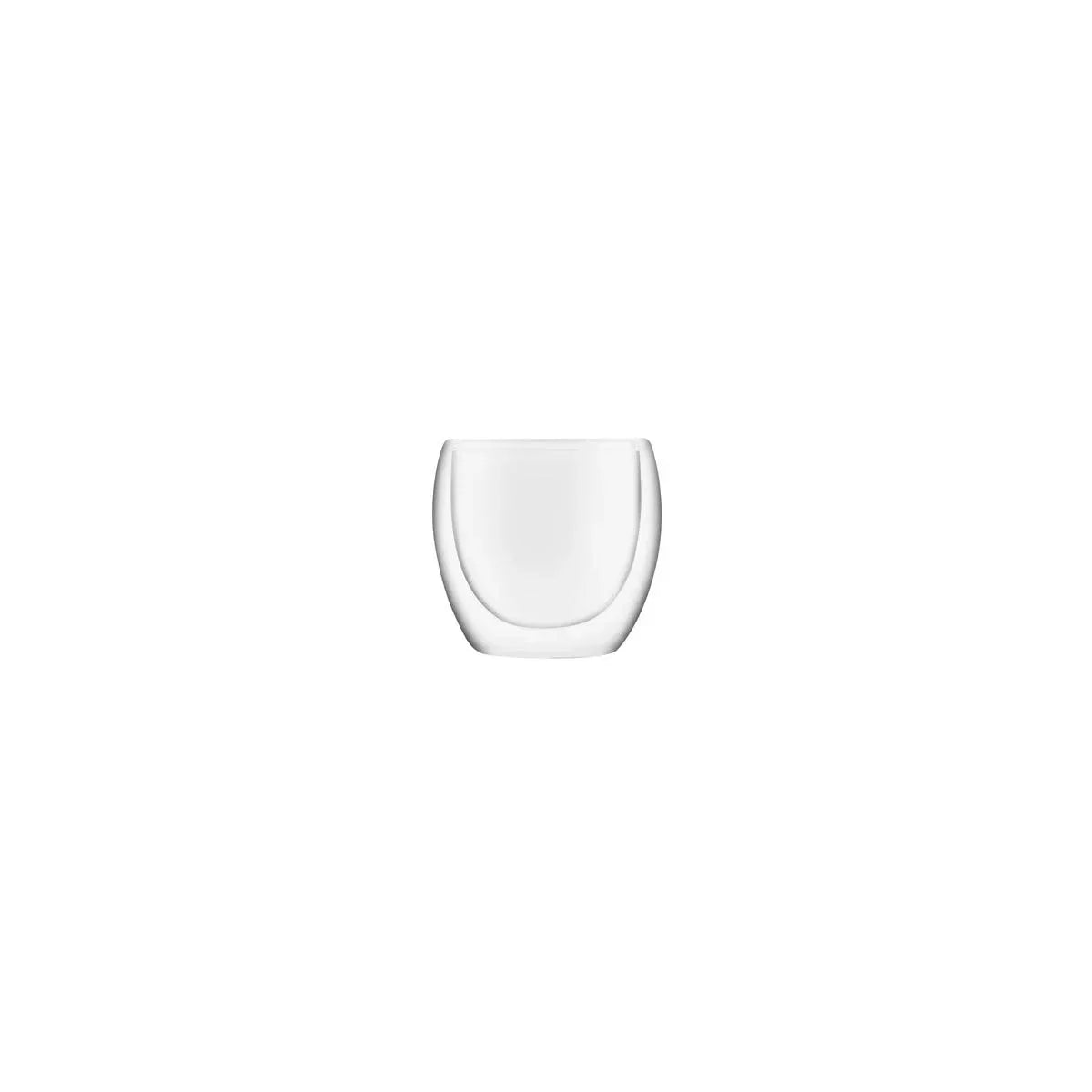 Brew Infusion Double Wall Glass 80ml 2pc Set - Kitchenly