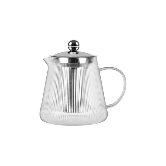 Brew Infusion Teapot With Vertical Stripes 600ml - Kitchenly