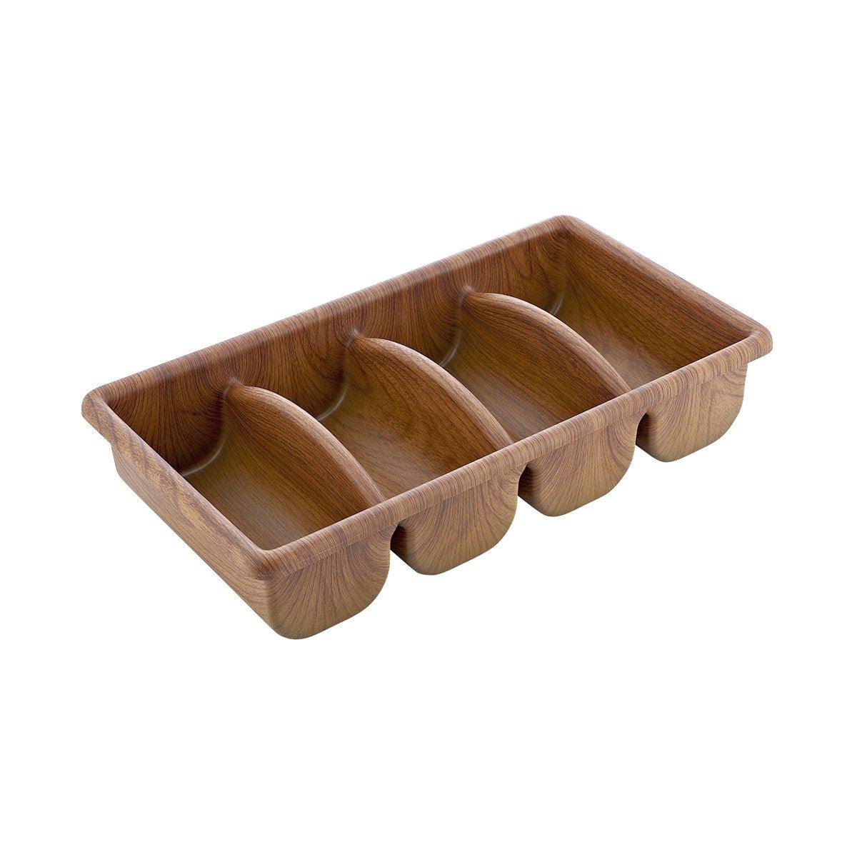 Evelin Gastronorm Cutlety Tray 4 Compartment 520x295x100mm - Kitchenly