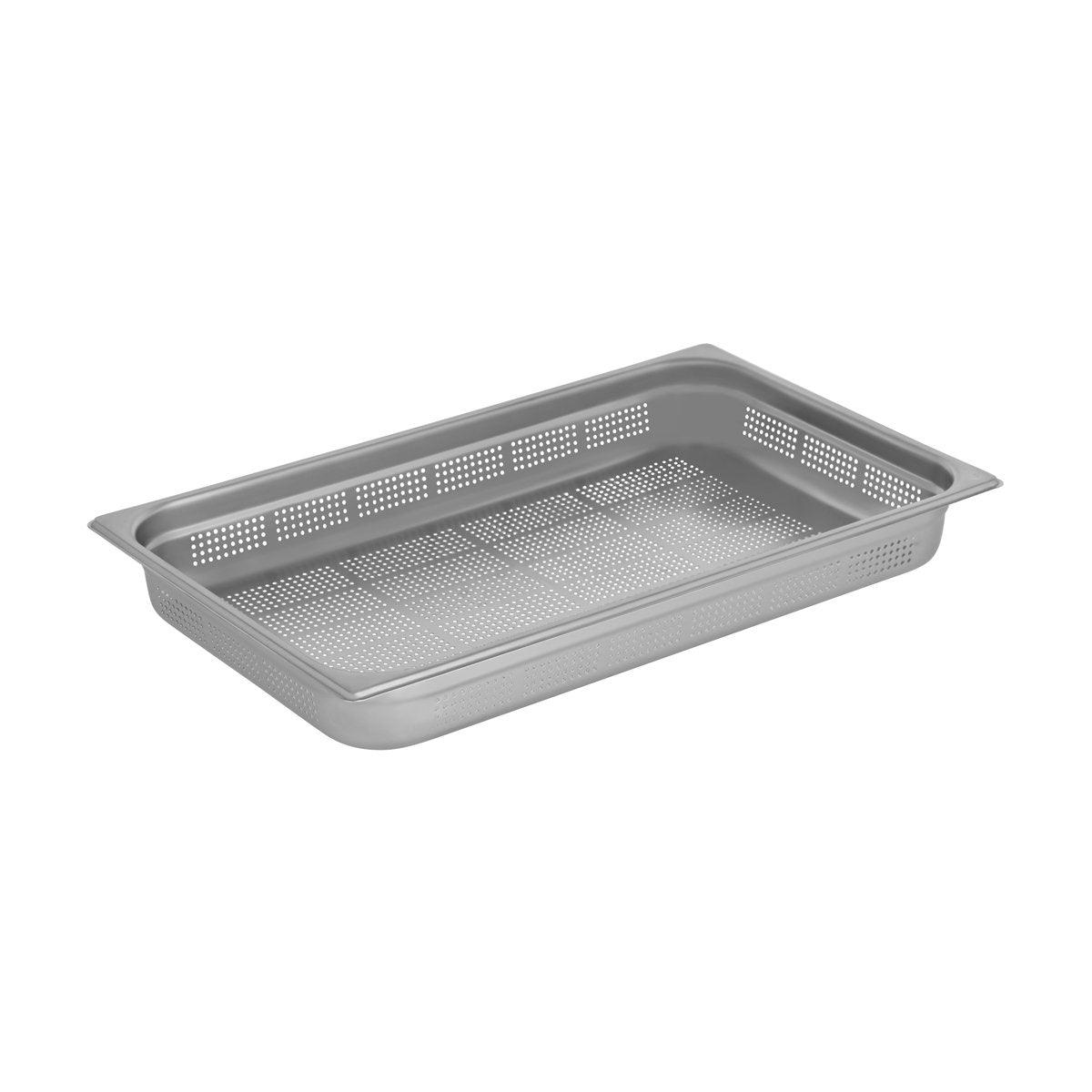 Chef Inox Gastronorm Pan Perforated 1/1 Size 530x325x65mm / 8.8Lt - Kitchenly