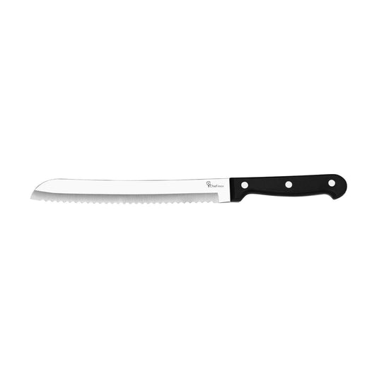 Chef Inox Get Set Bread Knife Black Handle 200mm - Kitchenly