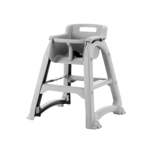 Childrens High Chair with Casters Grey Polypropylene 590x640x740mm