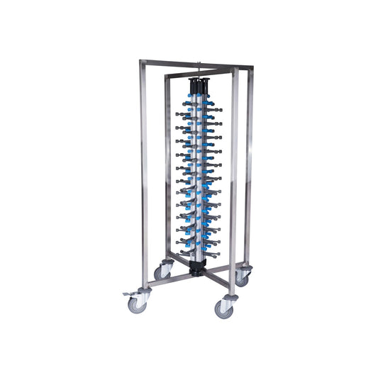 Jiwins Mobile Plate Rack to Hold 48 Plates 730x730x1260mm
