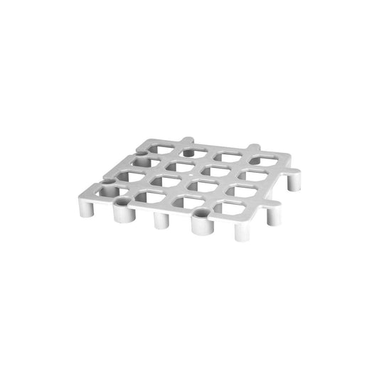 Jiwins Floor Rack System 1-Tile Polypropylene Grey 335x335x38mm (Box of 12) - Kitchenly