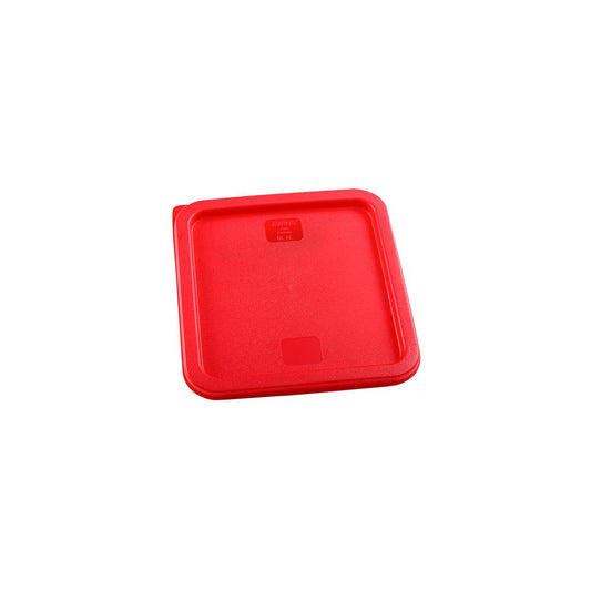Jiwins Square Lid to Suit Food Container Red 230x230x16mm (Box of 12) - Kitchenly
