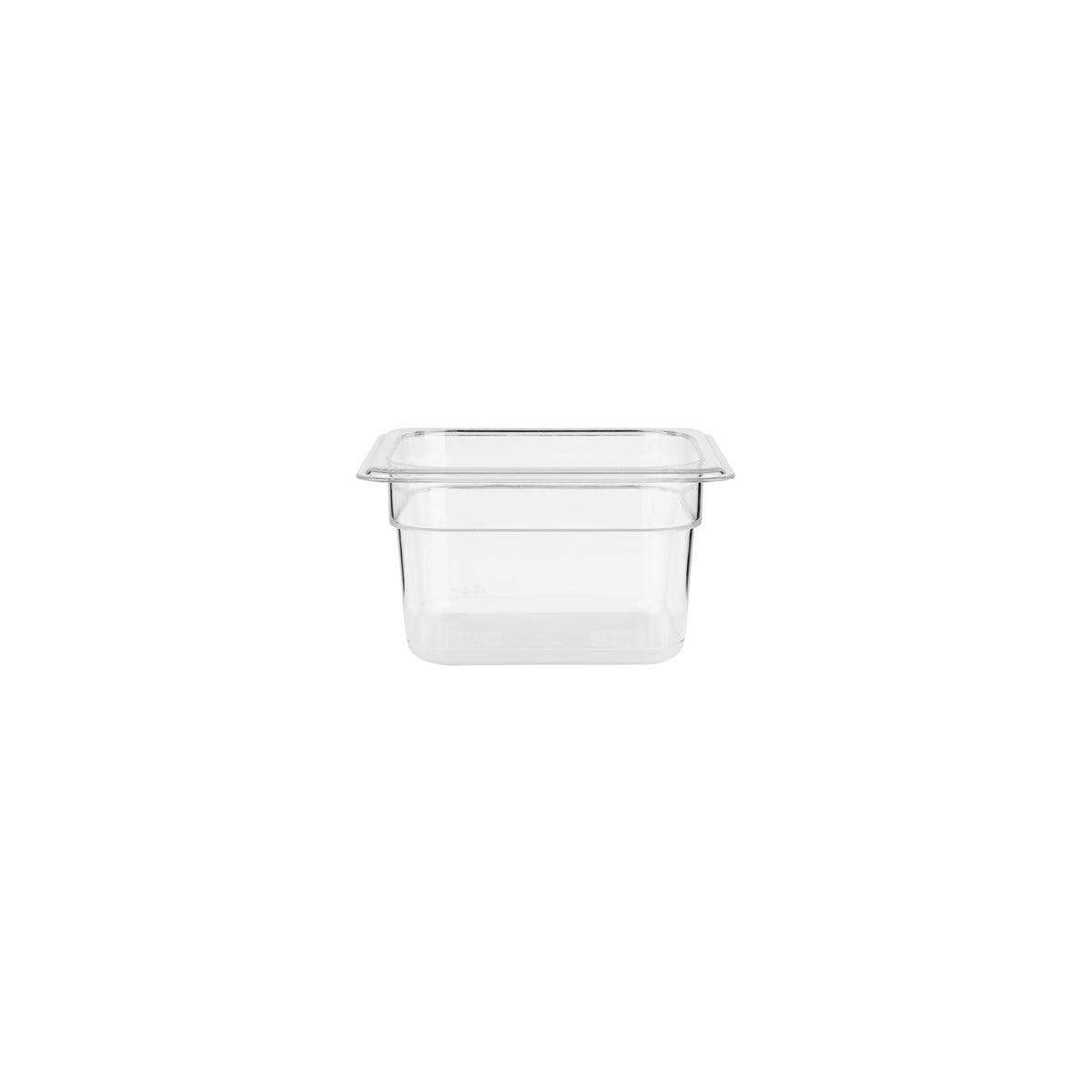 Jiwins Gastronorm Pan Polycarbonate Clear 1/6 Size 100mm - Kitchenly