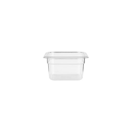 Jiwins Gastronorm Pan Polycarbonate Clear 1/6 Size 100mm - Kitchenly