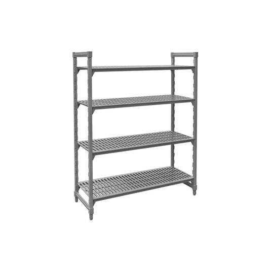 Jiwins Vented Shelf Complete Unit Grey Polypropylene / Iron 1060x455x1800mm - Kitchenly