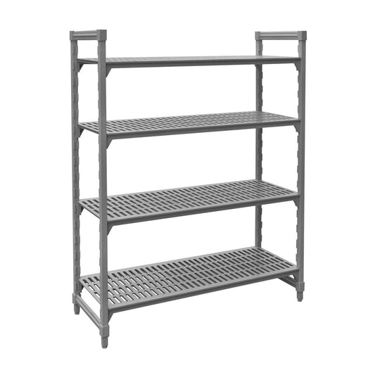 Jiwins Vented Shelf Complete Unit Grey Polypropylene / Iron 1825x610x1800mm - Kitchenly