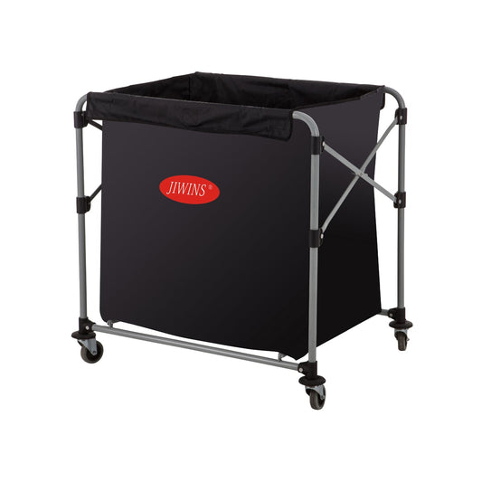 Jiwins Collapsible Laundry Cart with 300Lt Vinyl Bag