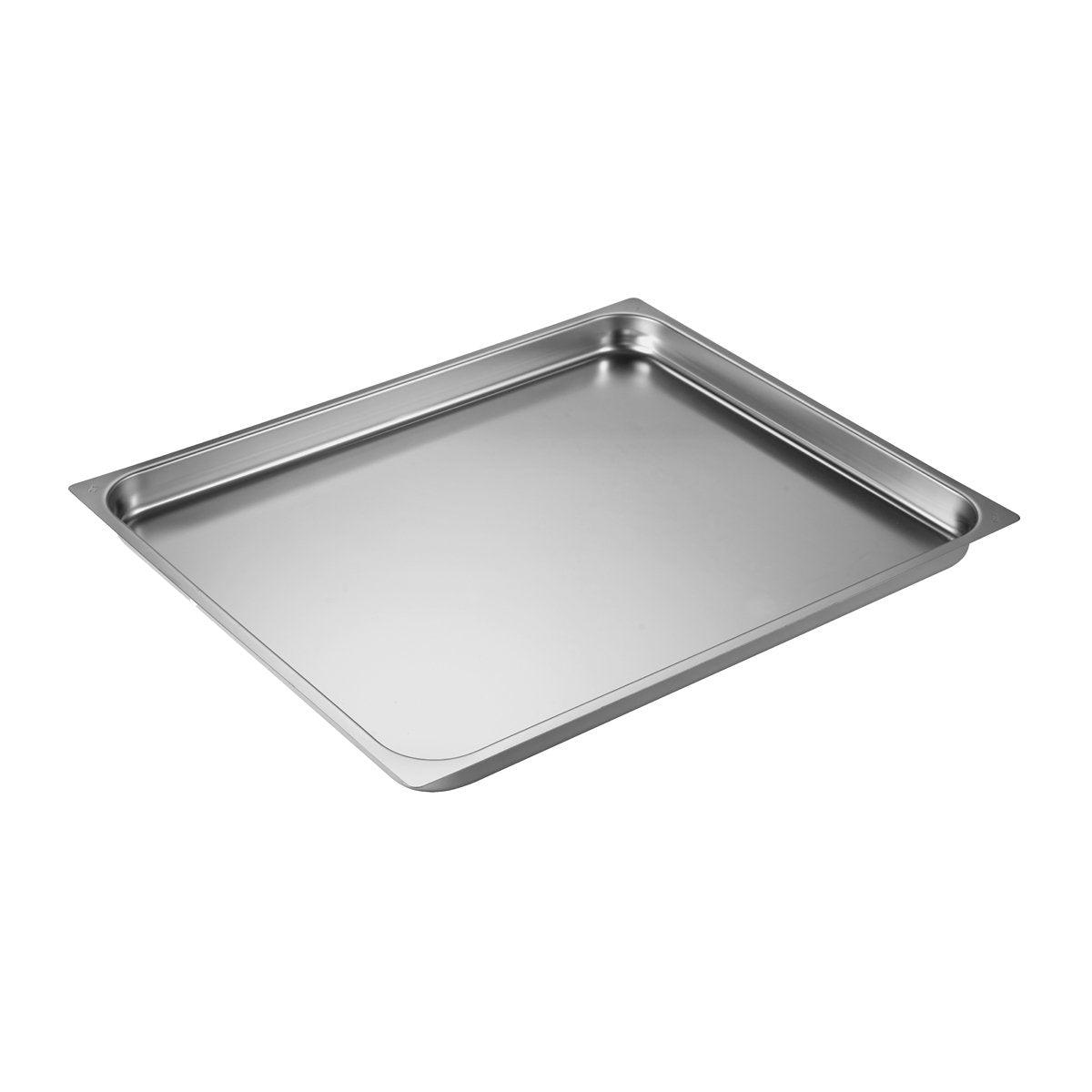 Inox Macel Maxipan Gastronorm Flat Edge 2/1 Size 650x530x20mm / 5.0Lt - Kitchenly