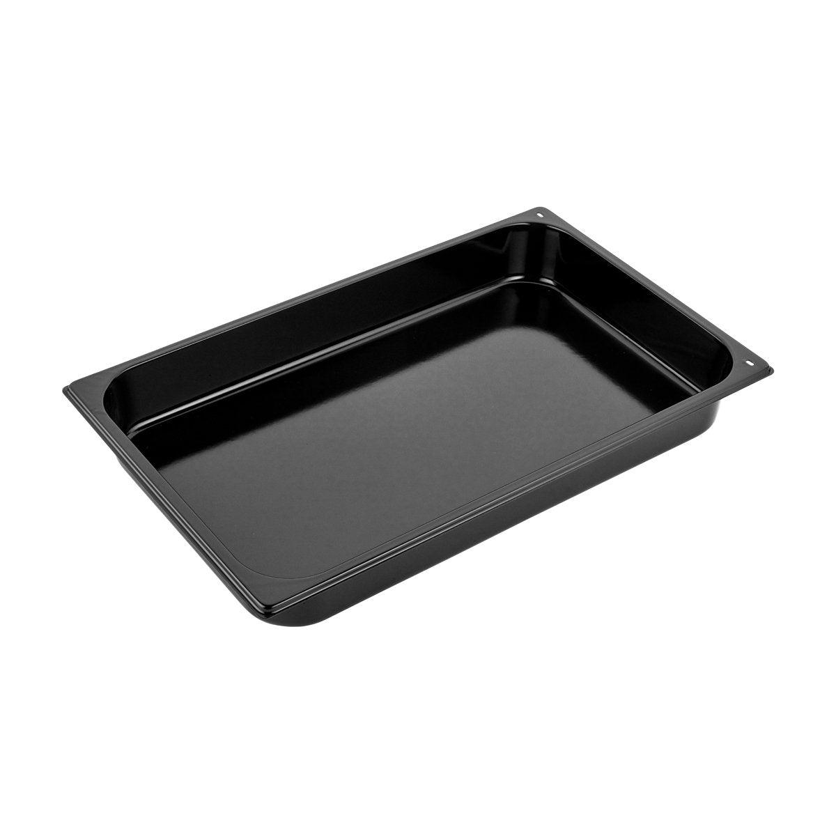 Inox Macel Maxipan Gastronorm Enamel Black 1/1 Size 520x325x65mm / 9.0Lt - Kitchenly