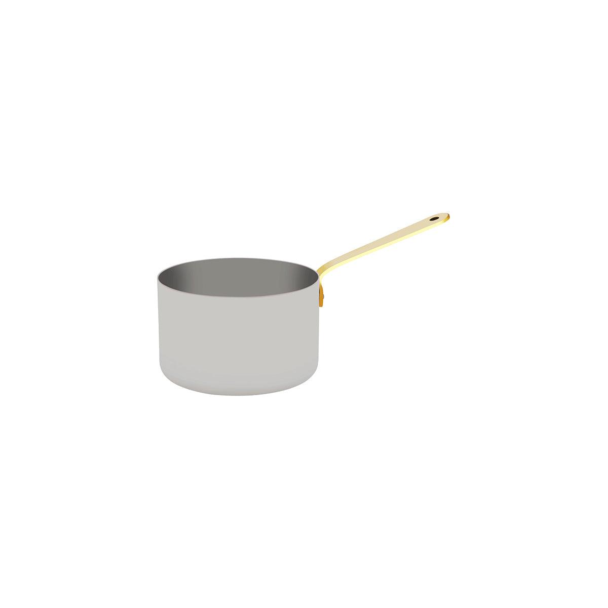 Chef Inox Miniatures Saucepan with Brass Handle Stainless Steel 120x75mm - Kitchenly