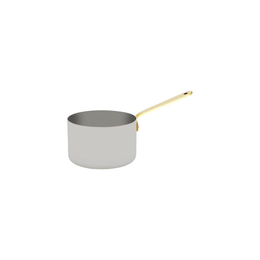 Chef Inox Miniatures Saucepan with Brass Handle Stainless Steel 120x75mm - Kitchenly