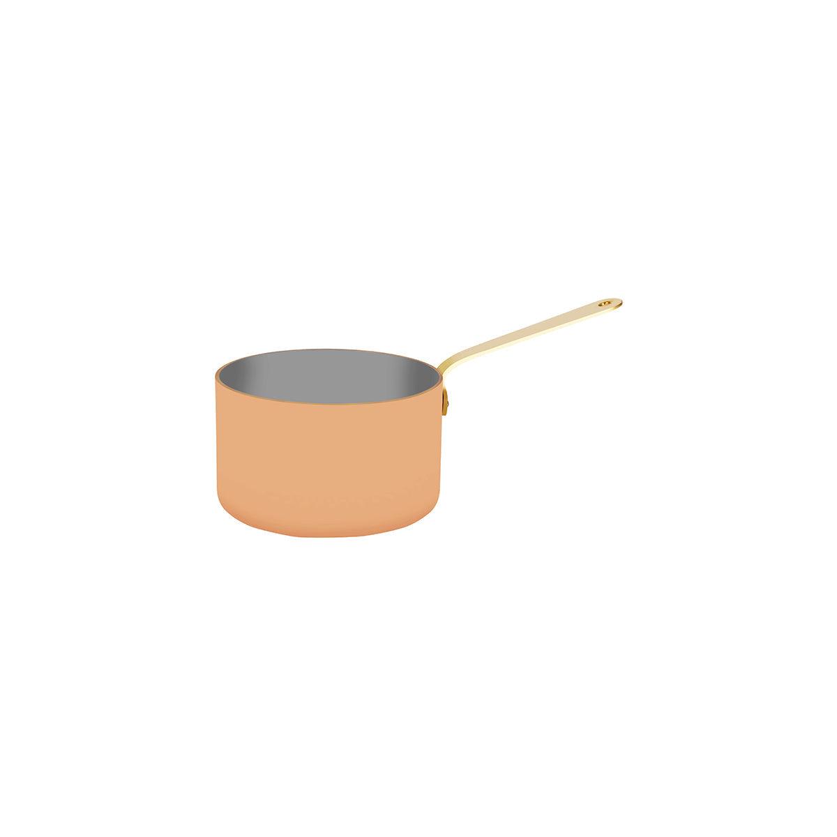 Chef Inox Miniatures Saucepan with Brass Handle Copper 120x75mm - Kitchenly
