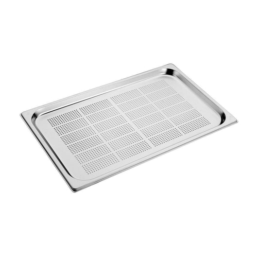 Inox Macel Maxipan Gastronorm Perforated Base Only 1/1 Size 520x325x20mm / 2.5Lt - Kitchenly