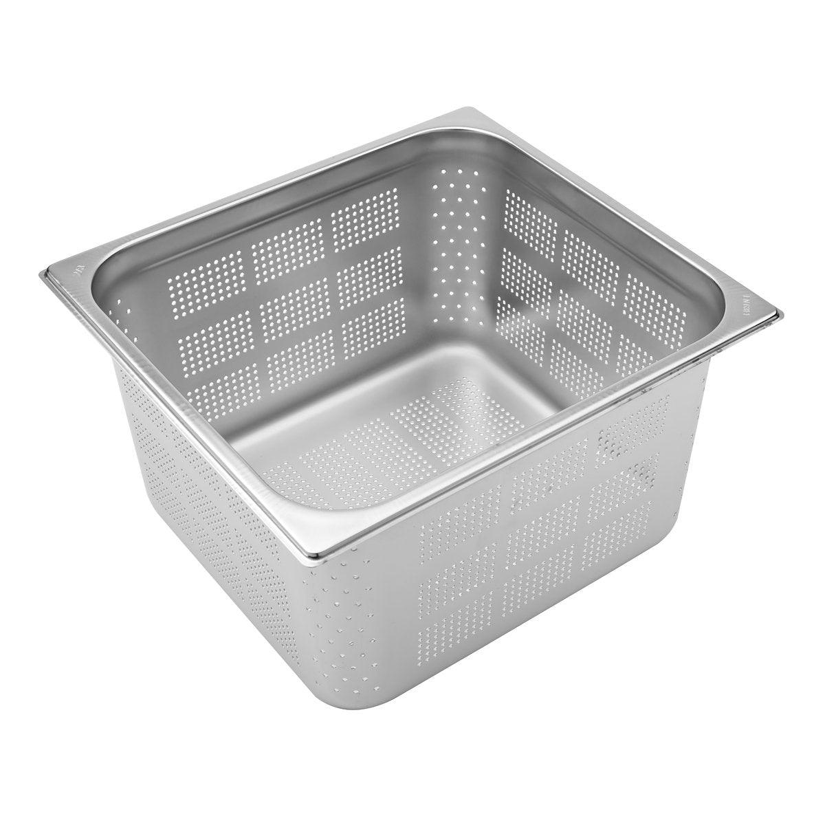 Inox Macel Maxipan Gastronorm Perforated 2/3 Size 354x325x200mm / 19.7Lt - Kitchenly