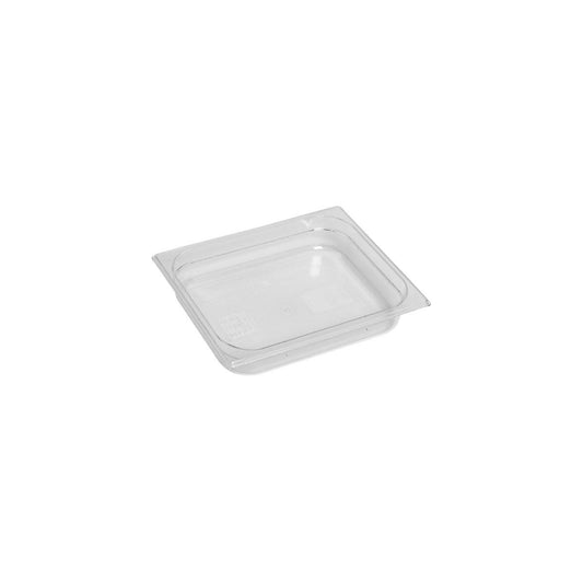 Inox Macel Gastronorm Pan Polycarbonate Clear 1/2 Size 325x265x65mm / 3.9Lt (Box of 6) - Kitchenly