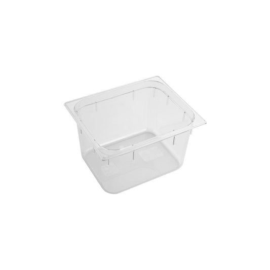 Inox Macel Gastronorm Pan Polycarbonate Clear 1/2 Size 325x265x200mm / 11.8Lt (Box of 6) - Kitchenly