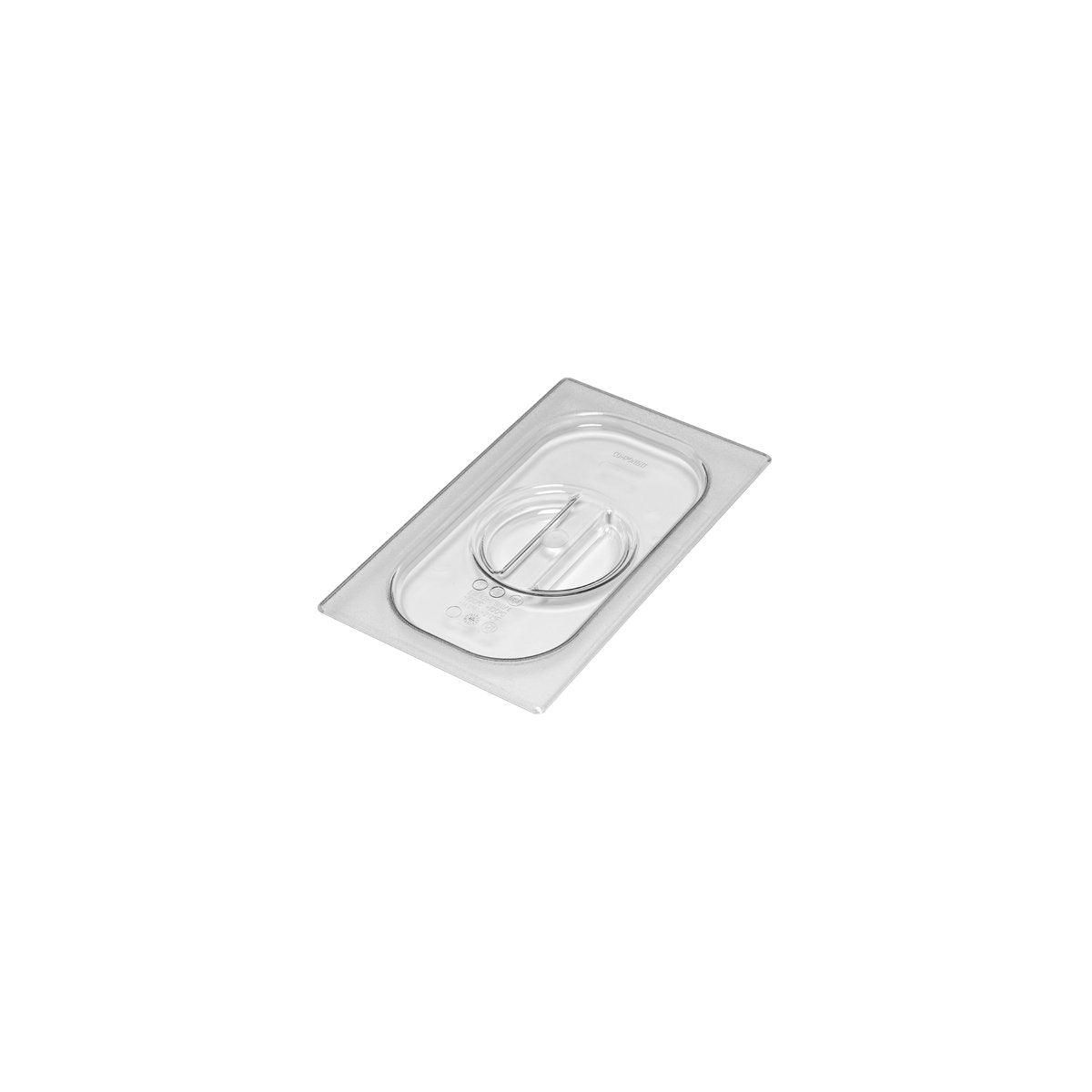 Inox Macel Gastronorm Lid Polycarbonate Clear 1/4 Size 265x162mm (Box of 12) - Kitchenly