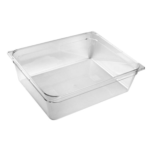 Inox Macel Gastronorm Pan Polycarbonate Clear 2/1 Size 650x530x200mm / 62.0Lt (Box of 5) - Kitchenly