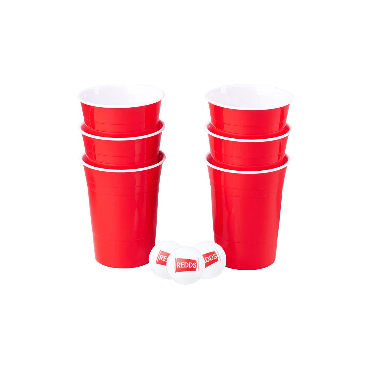 Redds Redds Reusable Cup Pong Pack With 3 Ping Pong Balls 425ml (Box of 6) - Kitchenly