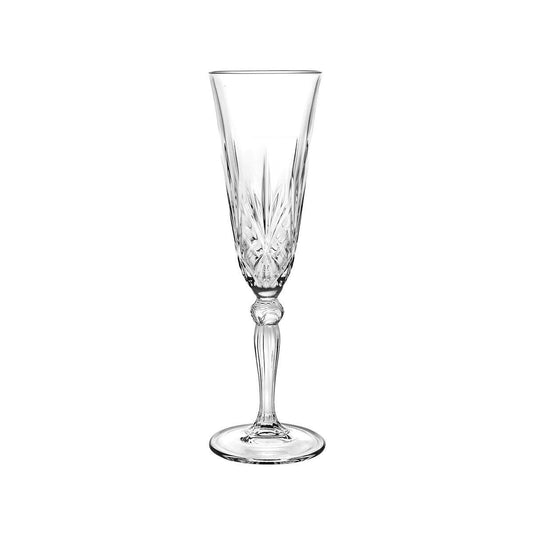 RCR Cristalleria Melodia Champagne Flute 160ml (Box of 12) - Kitchenly