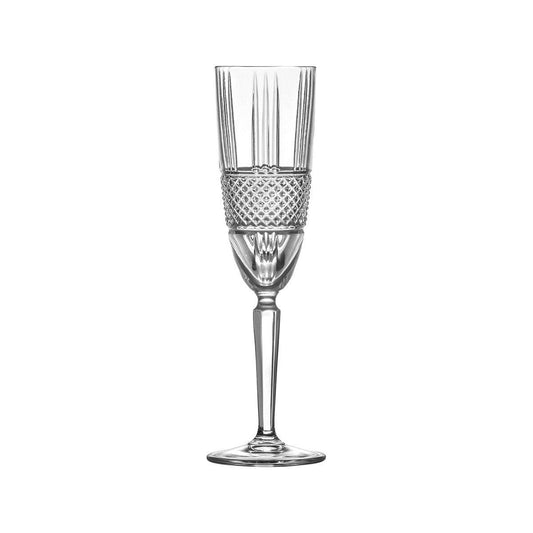 RCR Cristalleria Brillante Champagne Flute 190ml (Box of 12) - Kitchenly