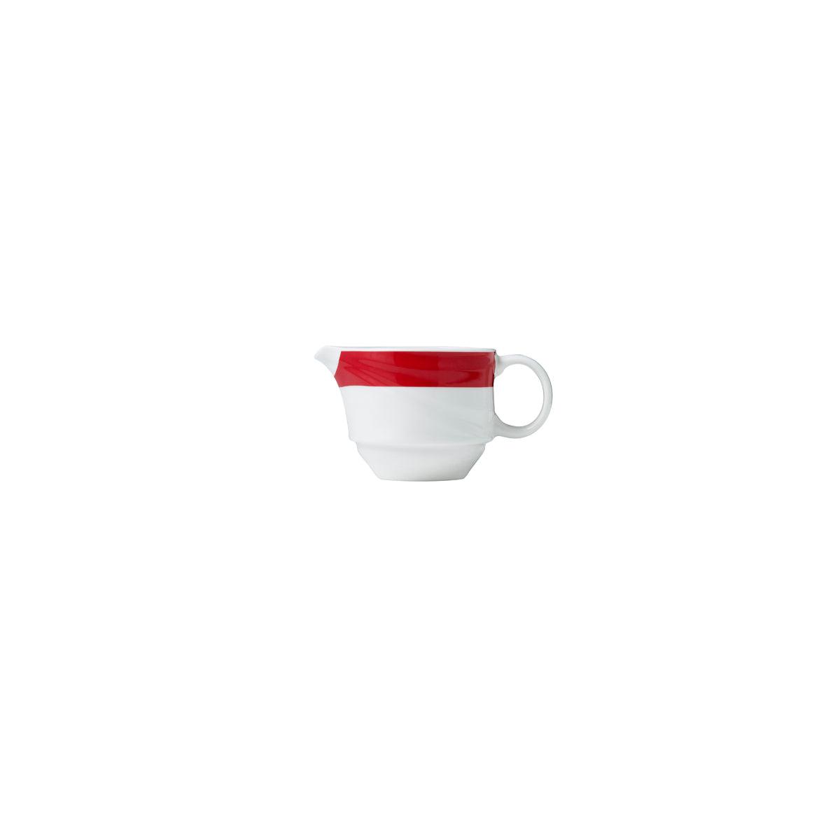 Royal Porcelain Maxadura Resonate Creamer 130ml Red Band (Box of 12) - Kitchenly
