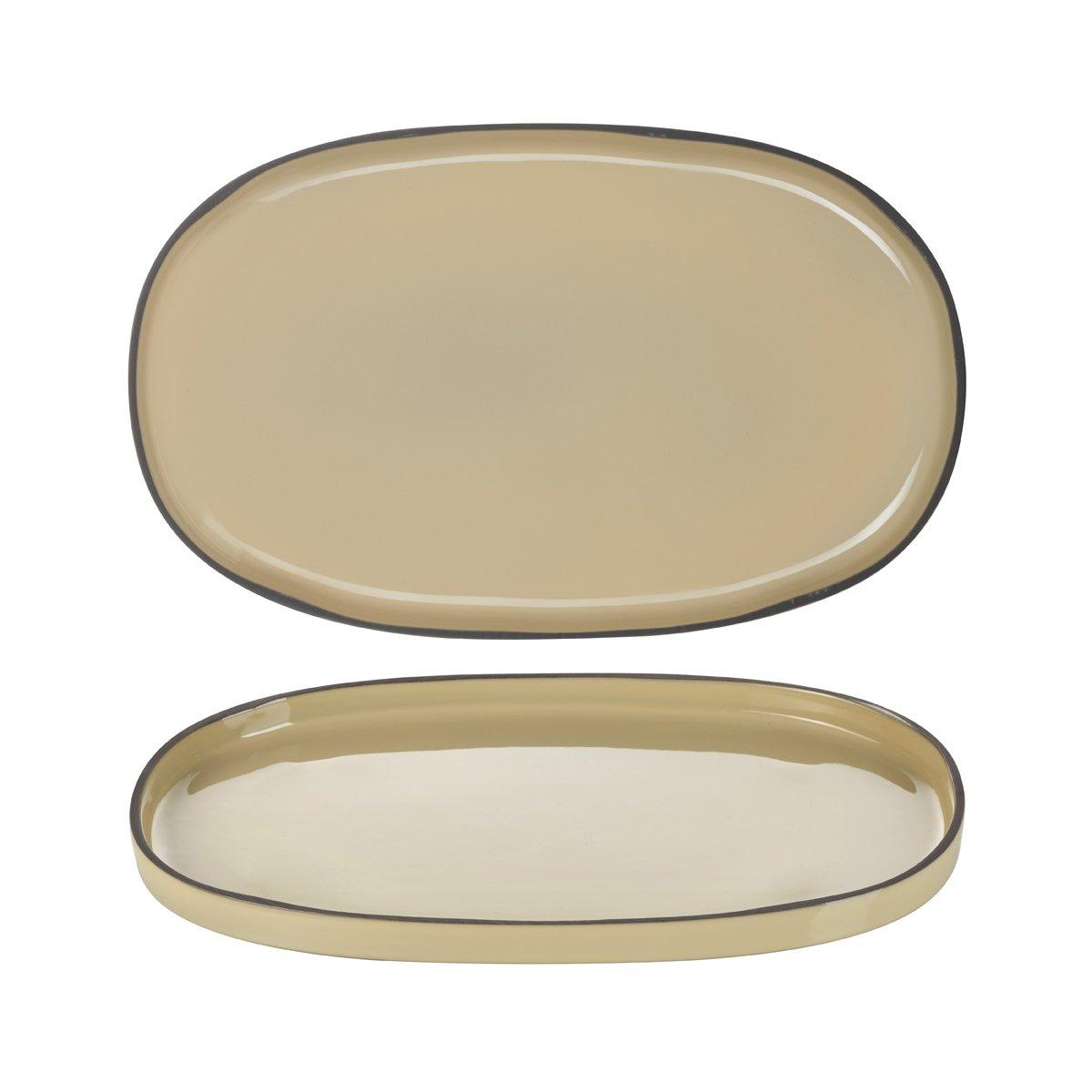 Revol Caractere Nutmeg Oval Plate 355x218mm (Box of 4) - Kitchenly