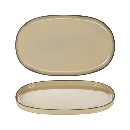 Revol Caractere Nutmeg Oval Plate 355x218mm (Box of 4) - Kitchenly