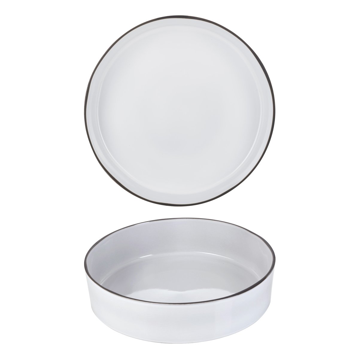 Revol Caractere White Cumulus Salad Bowl 325mm - Kitchenly